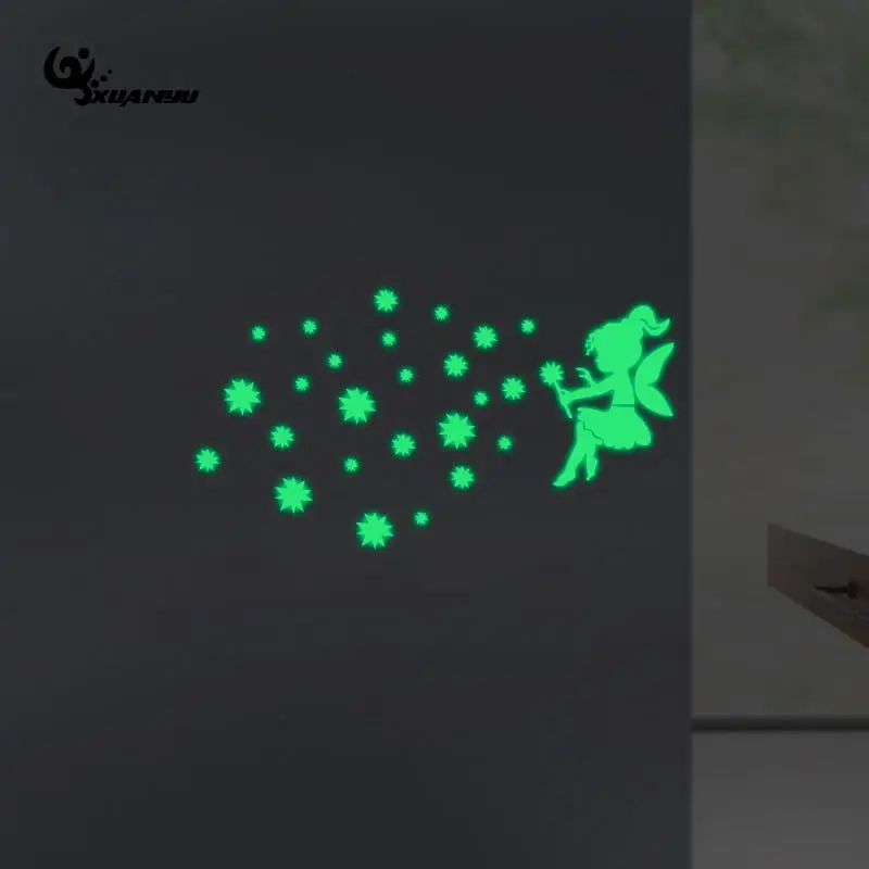 New Fairy Star Wall Stickers Luminous Stickers Glow In Night Poster Sofa Background Kid Room Home Decal
New Fairy Star Wall Stickers Luminous Stickers Glow In Night Poster Sofa Background Kid Room Home Decal