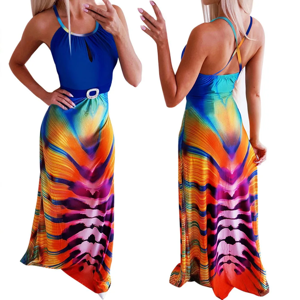 Women Boho Style Summer Beach Print Maxi Dress Robe Sexy Off Shoulder Backless Cross Elegant Long Party Dress Vestido De Festa
Women Boho Style Summer Beach Print Maxi Dress Robe Sexy Off Shoulder Backless Cross Elegant Long Party Dress Vestido De Festa