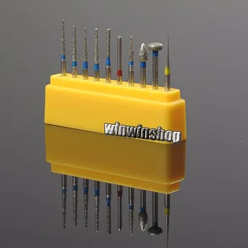 10 Pcs 1.6mm Dental Diamond FG High Speed Burs for polishing smoothing +1 Yellow Bur Holder
10 Pcs 1.6mm Dental Diamond FG High Speed Burs for polishing smoothing +1 Yellow Bur Holder