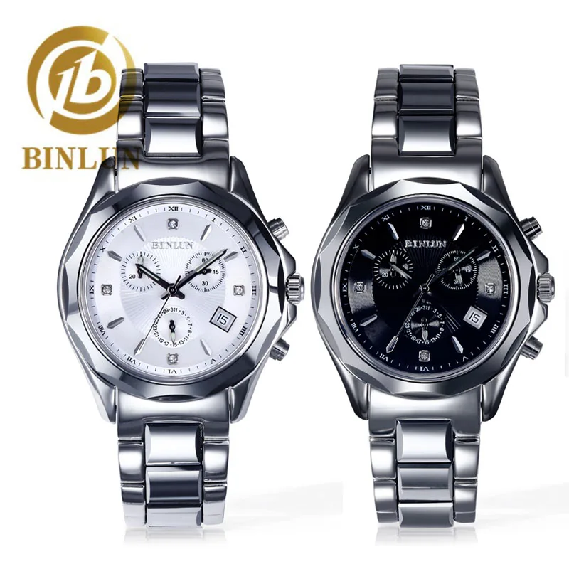 BINLUN 2019 Luxurious Men's Quartz Wristwatch Tungsten Steel Waterproof Scratch-resistant Black Sliver Men Watches For Gift
BINLUN 2019 Luxurious Men's Quartz Wristwatch Tungsten Steel Waterproof Scratch-resistant Black Sliver Men Watches For Gift