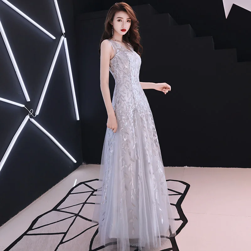 Aswomoye Slim Evening Dress 2018 New Appliques Sequins Special Occasion Dresses Prom Party Dress Illusion V-neck robe de soiree
Aswomoye Slim Evening Dress 2018 New Appliques Sequins Special Occasion Dresses Prom Party Dress Illusion V-neck robe de soiree