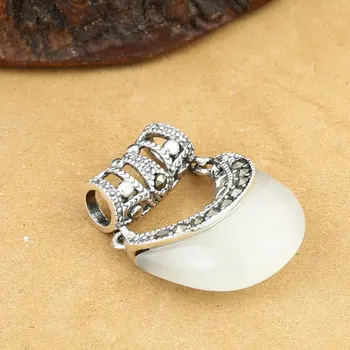 FNJ MARCASITE Pendant 925 Silver Hang White Opal Stone Pure S925 Thai Silver Pendants Women for Jewelry Making
FNJ MARCASITE Pendant 925 Silver Hang White Opal Stone Pure S925 Thai Silver Pendants Women for Jewelry Making