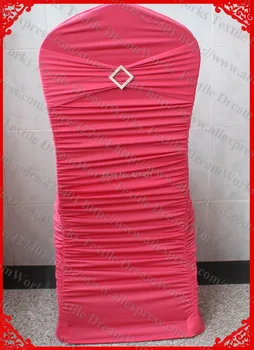 NO.6 Coral Red Ruffled Lycra/Spandex Chair Covers With Band/Sash And Rhombic Diamond Buckle&Pin For Wedding Home Decoration
NO.6 Coral Red Ruffled Lycra/Spandex Chair Covers With Band/Sash And Rhombic Diamond Buckle&Pin For Wedding Home Decoration