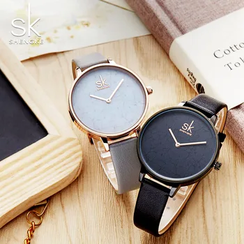 Shengke Women Watches Simple Style Gold Dial Leather Watchband Female Wrist Watch Quartz Clock Lady Romantic Gifts 2018 New Saat
Shengke Women Watches Simple Style Gold Dial Leather Watchband Female Wrist Watch Quartz Clock Lady Romantic Gifts 2018 New Saat