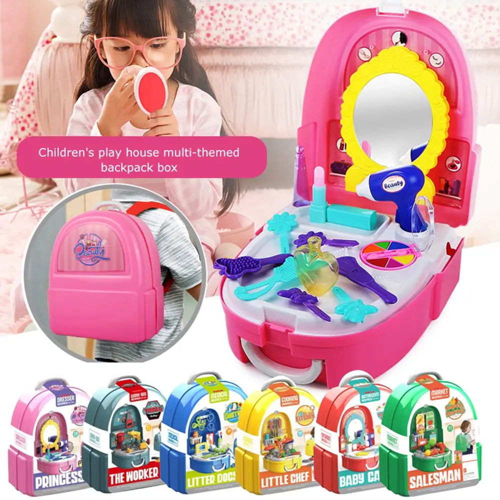 8 Color Children Pretend Play Theme Kids Toys Set Portable Suitcase Medical kitchen Kit Kids Educational Toys BackpackTravel Box
8 Color Children Pretend Play Theme Kids Toys Set Portable Suitcase Medical kitchen Kit Kids Educational Toys BackpackTravel Box