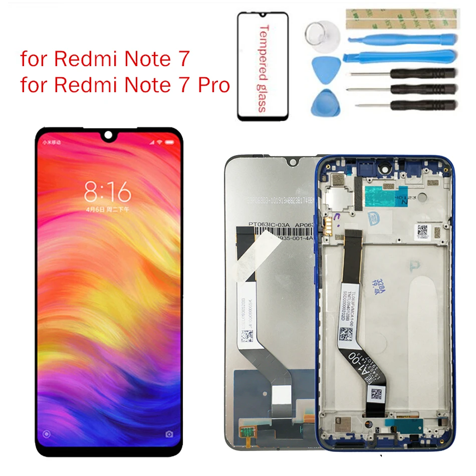 100% Test for Xiaomi Redmi Note 7 Pro LCD Display Screen Touch Digitizer Assembly LCD Display 10 Point Touch Repair Part
100% Test for Xiaomi Redmi Note 7 Pro LCD Display Screen Touch Digitizer Assembly LCD Display 10 Point Touch Repair Part