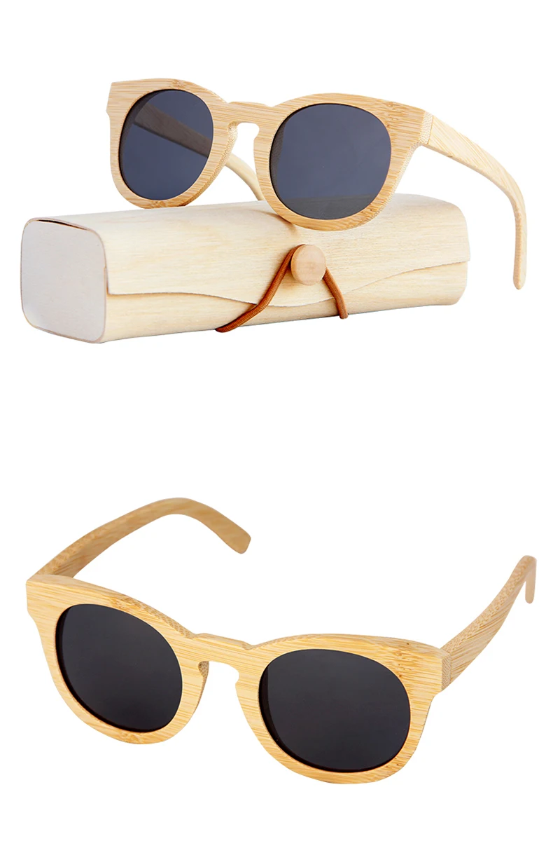 Handmade Bamboo frame Polarized sunglasses for women man oval sun glasses Beach Anti-UV eyeglasses Wooden Case Handmade Bamboo frame Polarized sunglasses for women man oval sun glasses Beach Anti-UV eyeglasses Wooden Case