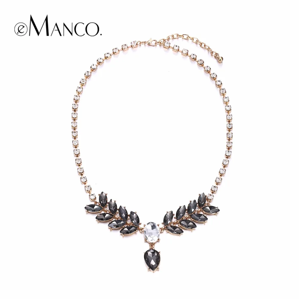 eManco women's Classic Luxury Chokers Necklace Bling Crystal Pendant Necklace with Rhinestones for women Brand Fashion jewelry
eManco women's Classic Luxury Chokers Necklace Bling Crystal Pendant Necklace with Rhinestones for women Brand Fashion jewelry