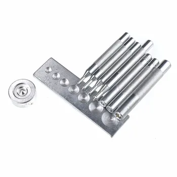 11pcs Leathercraft Die Hole Punch Snap Fastener Installation Kit Rivet Setter Base Set Metal Leather Craft Tools For Clothing
11pcs Leathercraft Die Hole Punch Snap Fastener Installation Kit Rivet Setter Base Set Metal Leather Craft Tools For Clothing