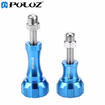 

PULUZ Blue Aluminum Thumb Knob Stainless Bolt Nut Screw Set for GoPro NEW HERO/HERO7/6/5/4/DJI OSMO Action/Xiaoyi Action Cameras