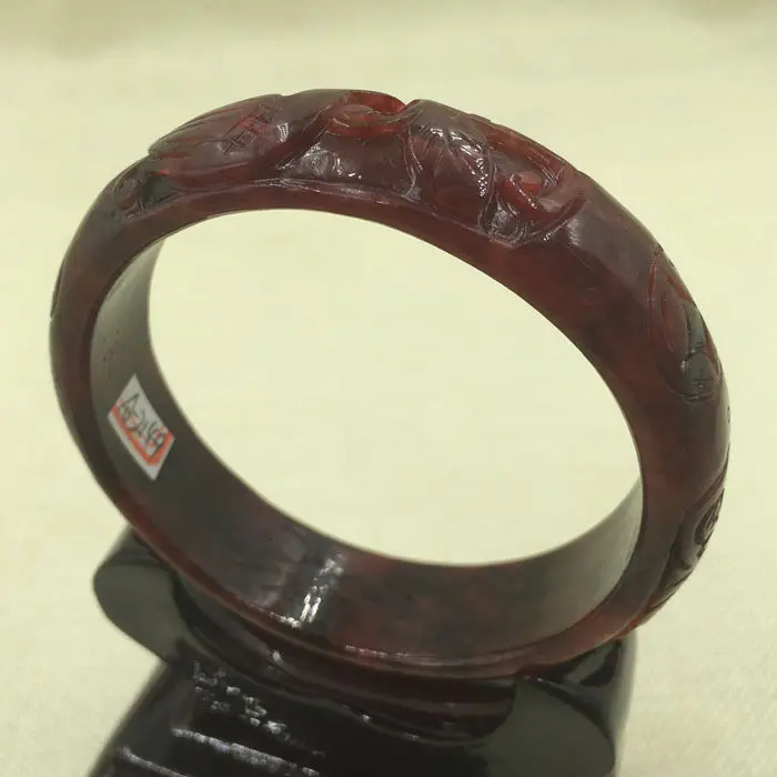 A-2149 Chinese Beautiful Hand-carved Red Jadeite Jade Gems Bangle Bracelet 66mm 28% 10.13
A-2149 Chinese Beautiful Hand-carved Red Jadeite Jade Gems Bangle Bracelet 66mm 28% 10.13