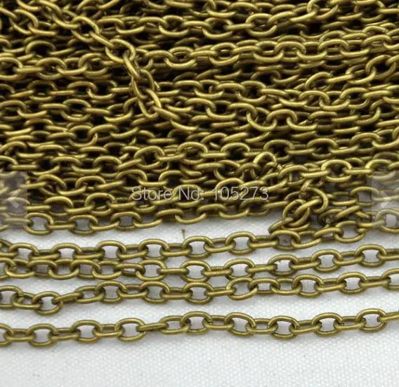 32ft 10 Meters Antique Bronze Flat Cable Link Chain Jewelry Findings - 2x3mm - Top Quality Jewelry Findings - Z1-7A17
32ft 10 Meters Antique Bronze Flat Cable Link Chain Jewelry Findings - 2x3mm - Top Quality Jewelry Findings - Z1-7A17