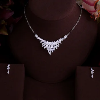 BEST QUALITY BRILLIANT CRYSTAL ZIRCON EARRINGS AND NECKLACE BRIDAL JEWELRY SET WEDDING DRESS ACCESSARIES
BEST QUALITY BRILLIANT CRYSTAL ZIRCON EARRINGS AND NECKLACE BRIDAL JEWELRY SET WEDDING DRESS ACCESSARIES