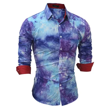 Autumn Fashion Mens Slim Fitted Long Sleeve Floral Pattern Tie Dye Cardigan Blouse Shirt , Male Shirts , Single Breasted Blouses
Autumn Fashion Mens Slim Fitted Long Sleeve Floral Pattern Tie Dye Cardigan Blouse Shirt , Male Shirts , Single Breasted Blouses