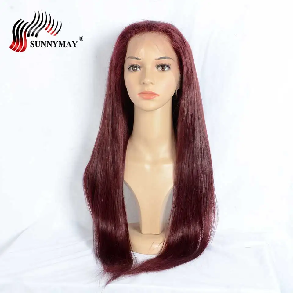 Sunnymay 99j Full Lace Human Hair Wigs Wine Color Straight Brazilian Hair Full Lace Wig For Black Women Pre Plucked 130% Density
Sunnymay 99j Full Lace Human Hair Wigs Wine Color Straight Brazilian Hair Full Lace Wig For Black Women Pre Plucked 130% Density