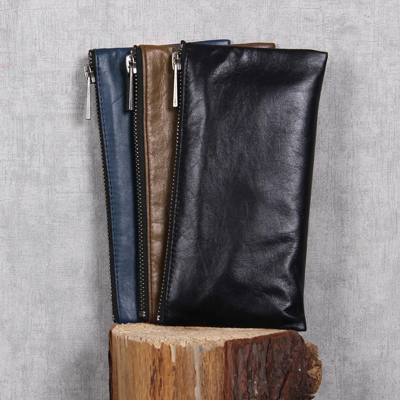 Genuine Leather Men Phone Wallets Handmade Women Long Wallet Clutch Lovers Simple Travel Money Bag Zipper Credit Card Purses
Genuine Leather Men Phone Wallets Handmade Women Long Wallet Clutch Lovers Simple Travel Money Bag Zipper Credit Card Purses