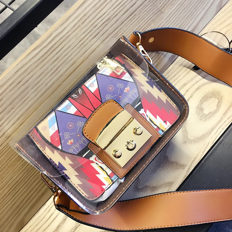 New Transparent Jelly Small Square Package Women Shoulder Bag Fashion Printed Crossbody Messenger Bag
New Transparent Jelly Small Square Package Women Shoulder Bag Fashion Printed Crossbody Messenger Bag