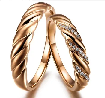 Ring pair 18K Rose Gold Romantic Couple Diamond Wedding Ring For Women/Man Promise Ring Fine Jewelry Wedding/Engagement/Gift
Ring pair 18K Rose Gold Romantic Couple Diamond Wedding Ring For Women/Man Promise Ring Fine Jewelry Wedding/Engagement/Gift