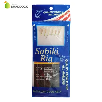 shaddock fishing 10pcs Fish Skin Bait Sabiki Rigs 6 Arm Hooks Sea Fishing Flasher Rigs With Swivel Snap Bait Rigs For Herring
shaddock fishing 10pcs Fish Skin Bait Sabiki Rigs 6 Arm Hooks Sea Fishing Flasher Rigs With Swivel Snap Bait Rigs For Herring
