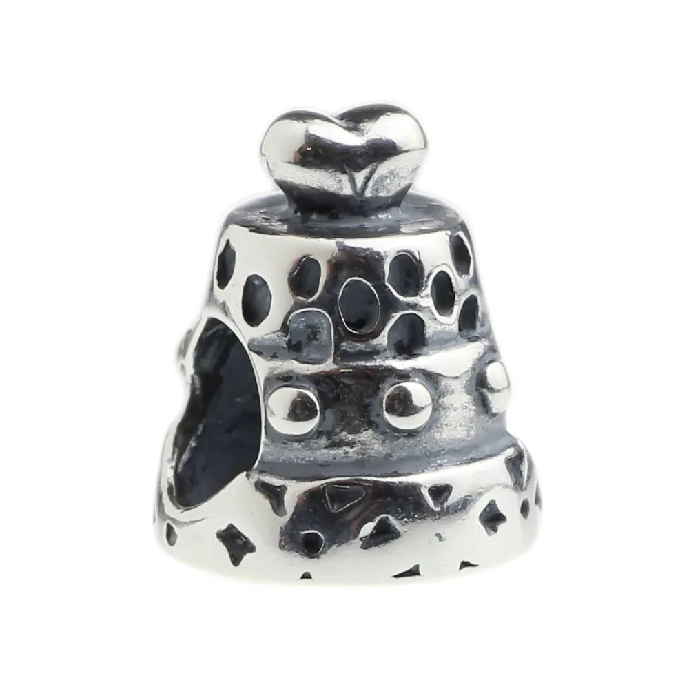 Authentic 925 Sterling Silver Charm Wedding Cake, for the Lucky Couple! For European Bracelet
Authentic 925 Sterling Silver Charm Wedding Cake, for the Lucky Couple! For European Bracelet