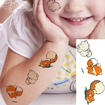 Watercolor Fox Fake Cartoon Face Hands Tattoos Stickers For Children Baby In Bulk Tattoo Temporary Women Body Art Drawing Tatto
Watercolor Fox Fake Cartoon Face Hands Tattoos Stickers For Children Baby In Bulk Tattoo Temporary Women Body Art Drawing Tatto