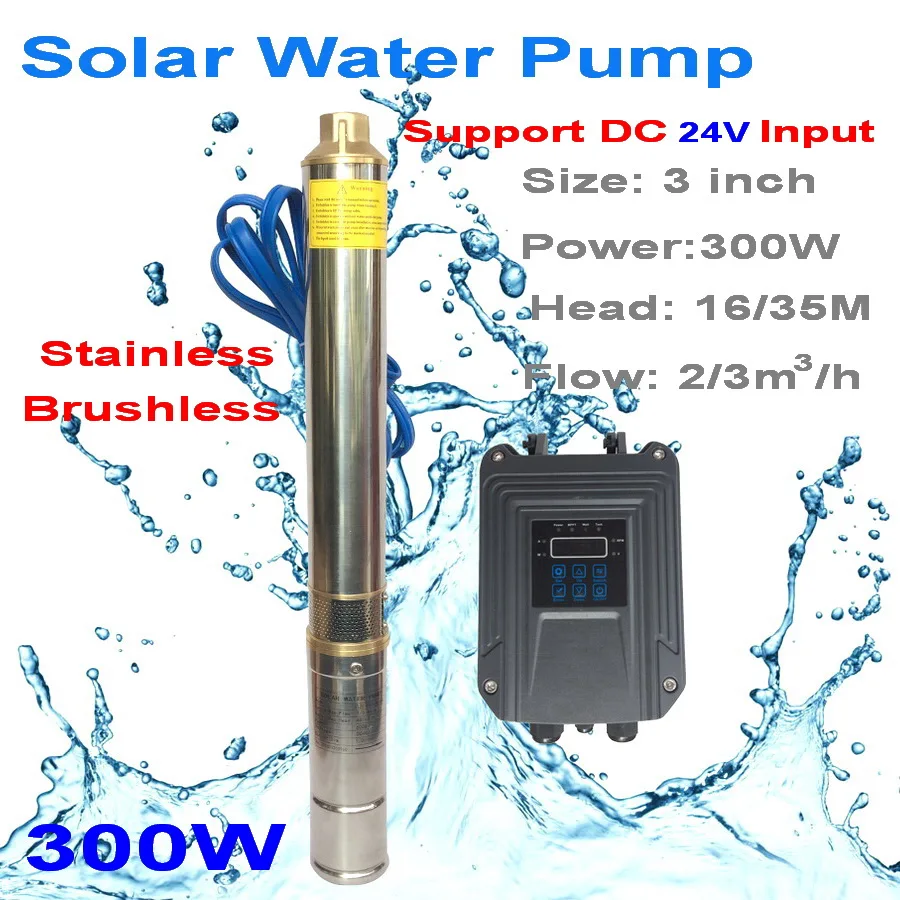 FREE PUMP CONTROLLER ! 300W DC 24V Brushless high-speed SOLAR WATER PUMP max flow 3T/h submersible pump for home & agriculture
FREE PUMP CONTROLLER ! 300W DC 24V Brushless high-speed SOLAR WATER PUMP max flow 3T/h submersible pump for home & agriculture