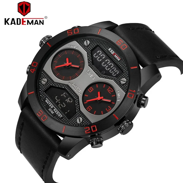 Top Brand KADEMAN Men's Watch Montre Luxury Quartz Digital Analog Watch Men Waterproof Men Sport Wristwatches Male relogio
Top Brand KADEMAN Men's Watch Montre Luxury Quartz Digital Analog Watch Men Waterproof Men Sport Wristwatches Male relogio