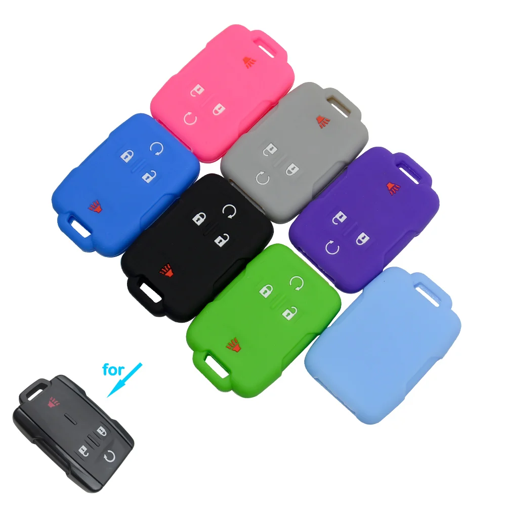 OkeyTech Silicone 4 Buttons Soft Silicone Car Key Cover Case For Chevrolet / Cadillac Silverado /GMC Sierra Smart Card Key Shell
OkeyTech Silicone 4 Buttons Soft Silicone Car Key Cover Case For Chevrolet / Cadillac Silverado /GMC Sierra Smart Card Key Shell