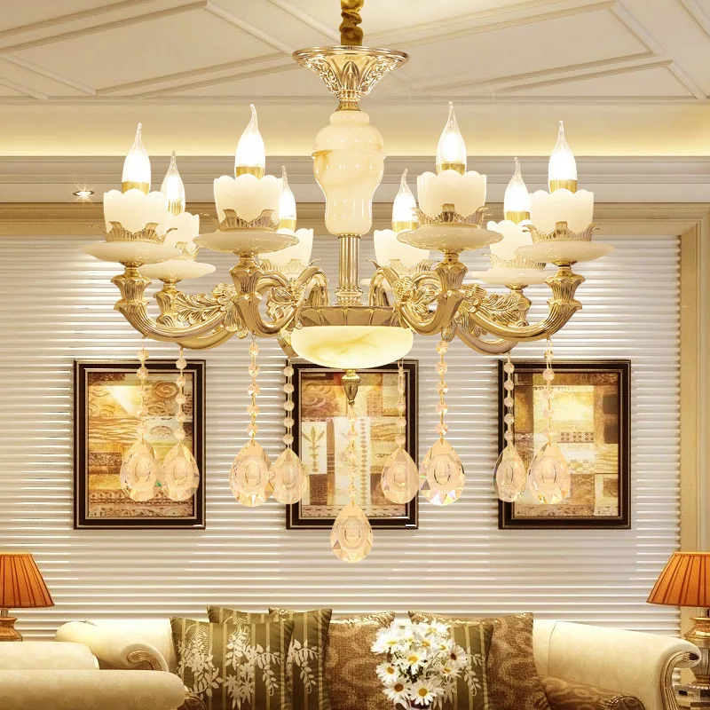 Modern LED crystal chandelier villa deco Zinc alloy living room hanging lights home suspension luminaire bedroom suspended lamp
Modern LED crystal chandelier villa deco Zinc alloy living room hanging lights home suspension luminaire bedroom suspended lamp
