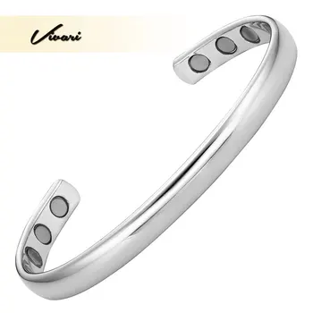 Vivari Men's Pure Copper Polished Cuff Magnetic Bangles For Women Healing Bracelets Powerfur Silver Color Wristband Supreme
Vivari Men's Pure Copper Polished Cuff Magnetic Bangles For Women Healing Bracelets Powerfur Silver Color Wristband Supreme