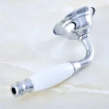 Polished Chrome Brass Telephone Shape Hand Spray Handheld Shower head / Bathroom Accessory (Standard 1/2") mhh033
Polished Chrome Brass Telephone Shape Hand Spray Handheld Shower head / Bathroom Accessory (Standard 1/2") mhh033