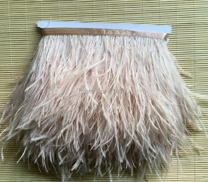 10yards/lots champagne Ostrich Feather Plumes Fringe trim 10-15cm Feather Boa Stripe for Party Clothing Accessories Craft
10yards/lots champagne Ostrich Feather Plumes Fringe trim 10-15cm Feather Boa Stripe for Party Clothing Accessories Craft