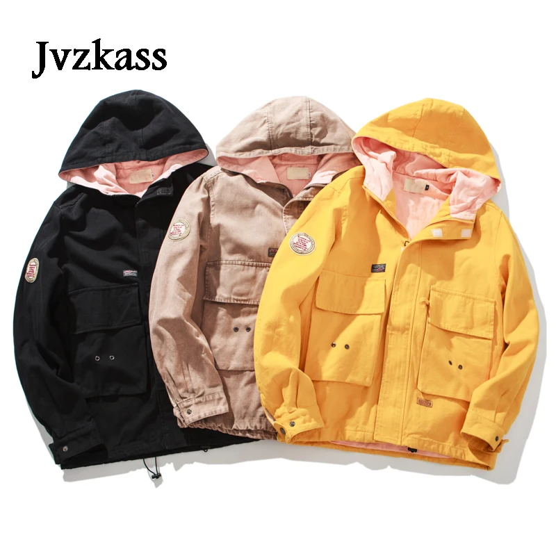 Jvzkass coat female spring and autumn Korean students bf Harajuku loose student 2018 pocket hooded jacket Z199
Jvzkass coat female spring and autumn Korean students bf Harajuku loose student 2018 pocket hooded jacket Z199