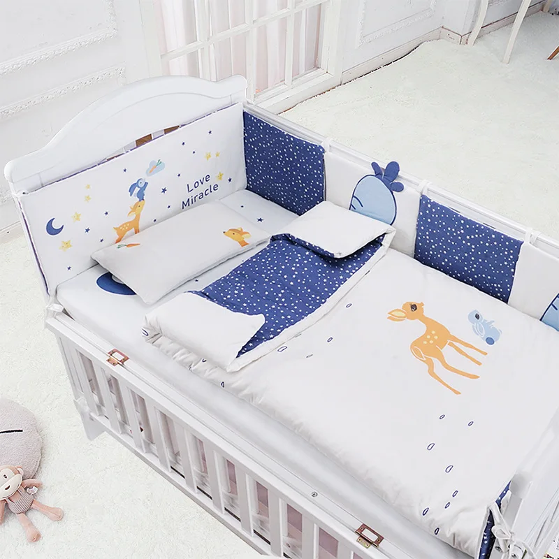 Baby Bed Bumper Protector Comfortable Newborn Cot Crib Protection Bumper Cartoon Bed Sheet Bedding Infant Bedding Set
Baby Bed Bumper Protector Comfortable Newborn Cot Crib Protection Bumper Cartoon Bed Sheet Bedding Infant Bedding Set
