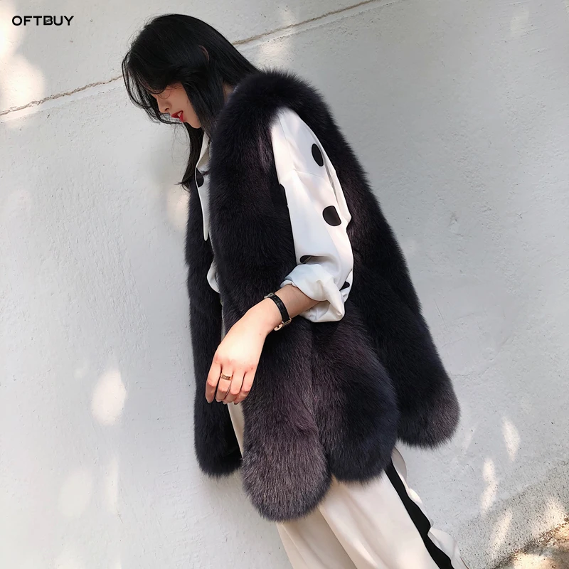 OFTBUY 2019 spring autumn jacket women real fur vest female big natural fox fur long parka sleeveless coat korean fashion luxury
OFTBUY 2019 spring autumn jacket women real fur vest female big natural fox fur long parka sleeveless coat korean fashion luxury