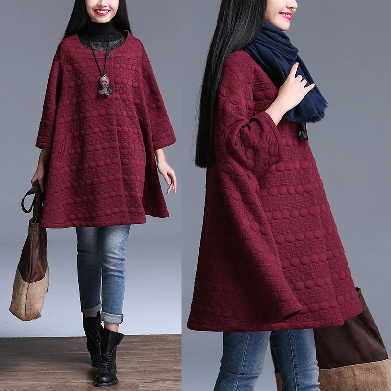 2016 new winter fashion women clothing solid color large size jacket casual loose coat cotton O-neck outwear female
2016 new winter fashion women clothing solid color large size jacket casual loose coat cotton O-neck outwear female