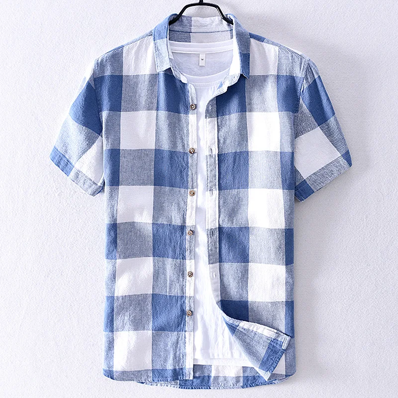 New arrival short sleeve plaid shirt men brand summer shirt for men casual fashion shirts male comfortable shirts mens camisa
New arrival short sleeve plaid shirt men brand summer shirt for men casual fashion shirts male comfortable shirts mens camisa