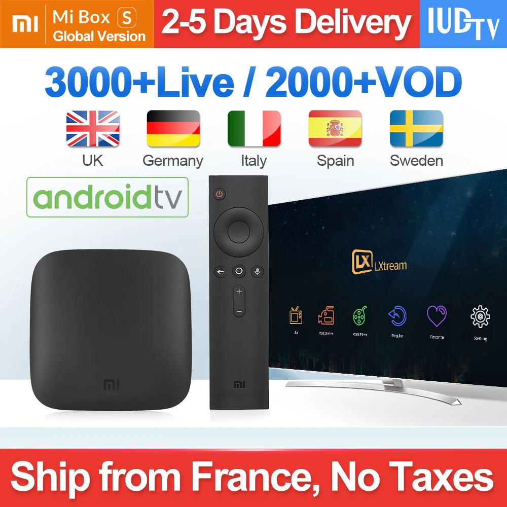 IPTV Spain Sweden Xiaomi Mi Box 3 IUDTV Iptv Subscription Android TV Box Google Cast 2GB 8GB Germany UK IP TV Sweden Italy IP TV
IPTV Spain Sweden Xiaomi Mi Box 3 IUDTV Iptv Subscription Android TV Box Google Cast 2GB 8GB Germany UK IP TV Sweden Italy IP TV