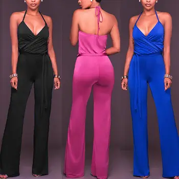 2017 Fashion Women Summer Deep V-neck Sexy Jumpsuits Bodycon Party Sleeveless Solid Loose Romper Trousers
2017 Fashion Women Summer Deep V-neck Sexy Jumpsuits Bodycon Party Sleeveless Solid Loose Romper Trousers