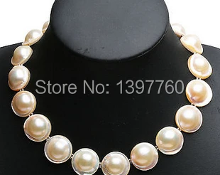 Free shipping 282 18mm-22mm White Cream Natural Mabe Pearl Necklace Magnet Clasp 17"
Free shipping 282 18mm-22mm White Cream Natural Mabe Pearl Necklace Magnet Clasp 17"