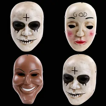 Halloween Masks Cosplay Party The Purge Mask God Cross Scary Prop Collection Full Face Resin Creepy Horror Movie Masque
Halloween Masks Cosplay Party The Purge Mask God Cross Scary Prop Collection Full Face Resin Creepy Horror Movie Masque