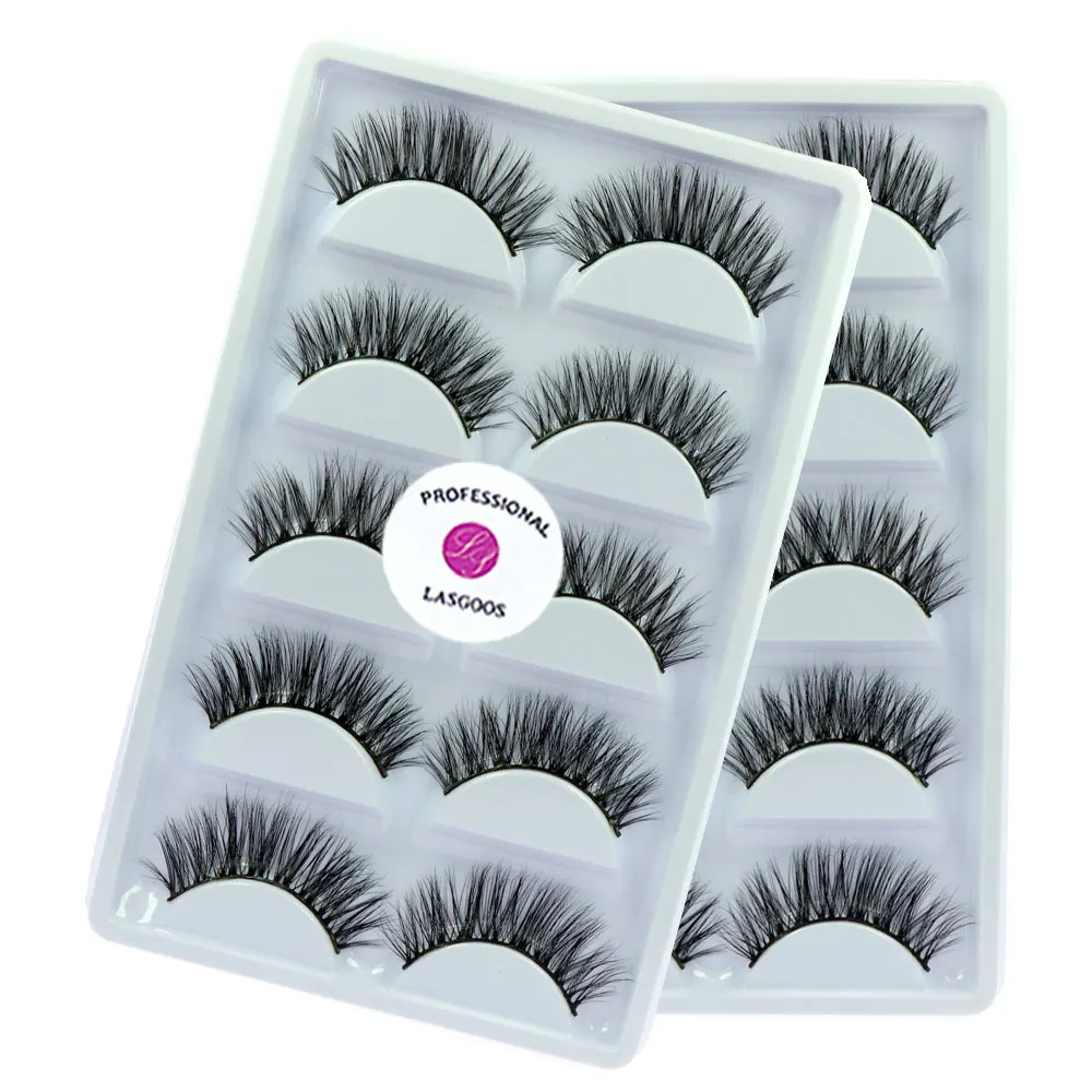 LASGOOS 10 Pairs/Lot Mink Siberian 3D Messy Cross 13mm Daily School Life False Eyelashes Fashion Lady Lashes Eye Makeup A10
LASGOOS 10 Pairs/Lot Mink Siberian 3D Messy Cross 13mm Daily School Life False Eyelashes Fashion Lady Lashes Eye Makeup A10