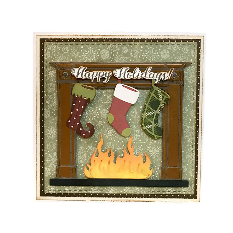 DiyArts Christmas Metal Dies Fireplace Cutting Dies Frame Socks New 2018 For Gift Card Making Album Craft Die Cut New Arrival
DiyArts Christmas Metal Dies Fireplace Cutting Dies Frame Socks New 2018 For Gift Card Making Album Craft Die Cut New Arrival