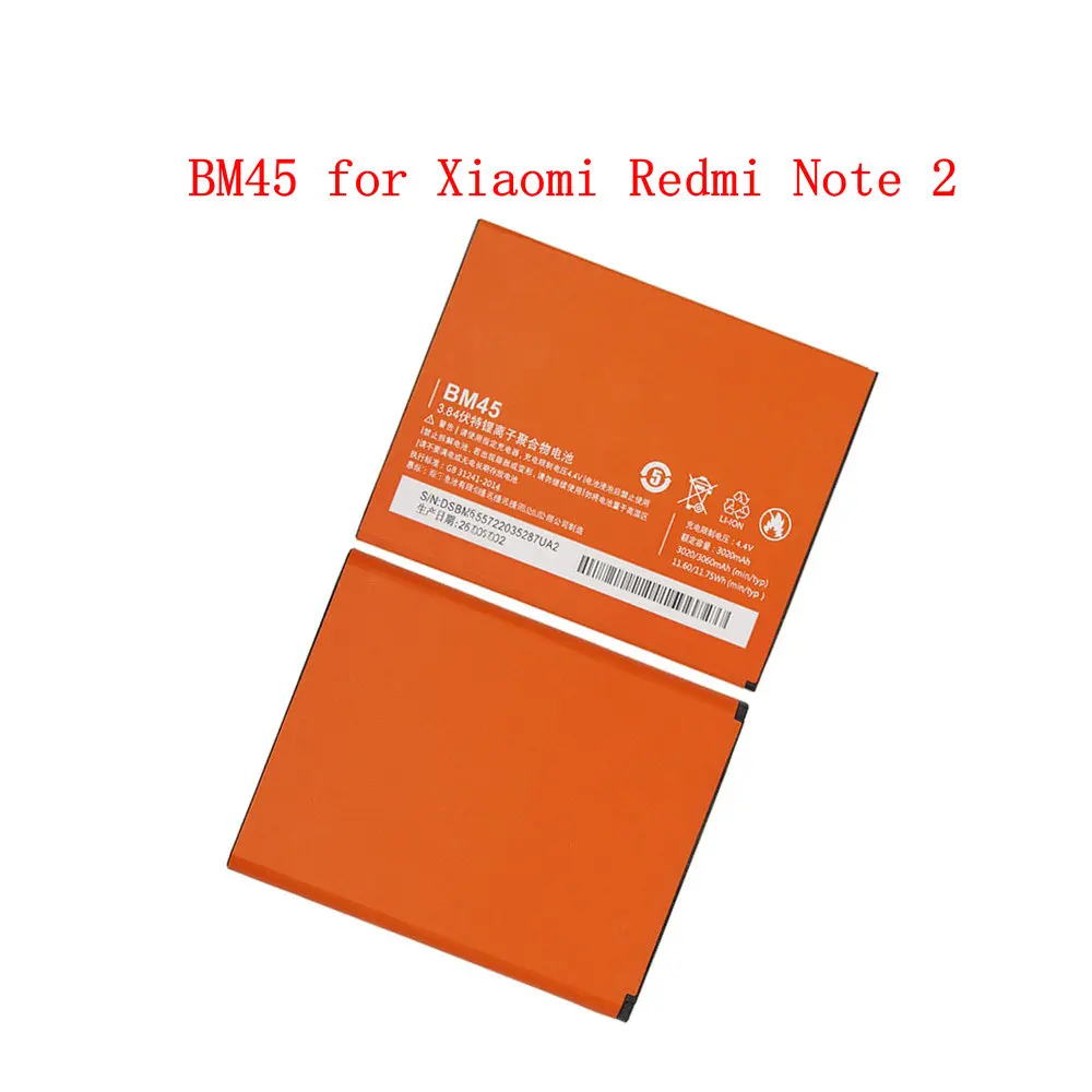 3020mAh BM35 BM22 BM36 BM45 BM46 Battery For Xiaomi Mi 5 4C 5S Mi5 Mi4C Mi5S Redmi Note 2 3 Pro High quality Replacement Battery
3020mAh BM35 BM22 BM36 BM45 BM46 Battery For Xiaomi Mi 5 4C 5S Mi5 Mi4C Mi5S Redmi Note 2 3 Pro High quality Replacement Battery
