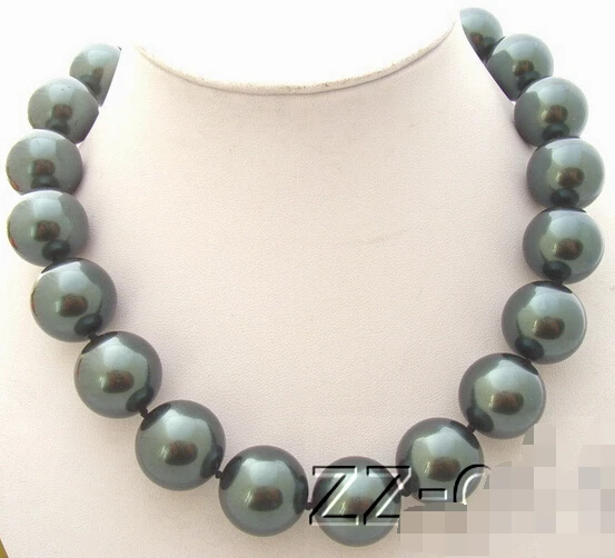 N0701013 20mm Black Sea Shell Pearl Necklace AAA style Fine Noble real Natural free shipping
N0701013 20mm Black Sea Shell Pearl Necklace AAA style Fine Noble real Natural free shipping