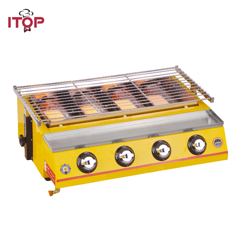 ITOP New 4 Burners Gas BBQ Grills LPG Griddle Bakery Machine Adjustable Height Barbecue Tools For Outdoor Camping Picnic
ITOP New 4 Burners Gas BBQ Grills LPG Griddle Bakery Machine Adjustable Height Barbecue Tools For Outdoor Camping Picnic
