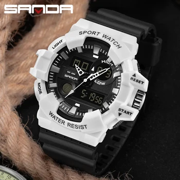 New SANDA Fashion Watch Men's LED Digital Watch Outdoor Multi-function Waterproof Military Sports Watch relogio masculino
New SANDA Fashion Watch Men's LED Digital Watch Outdoor Multi-function Waterproof Military Sports Watch relogio masculino