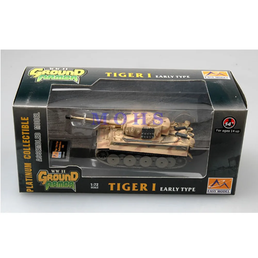 EASY MODEL 36210 1/72 Assembled Model Scale Finished Model Miniature Military Scale Tank Tiger 1 (Early)-Das Reich-Russia
EASY MODEL 36210 1/72 Assembled Model Scale Finished Model Miniature Military Scale Tank Tiger 1 (Early)-Das Reich-Russia