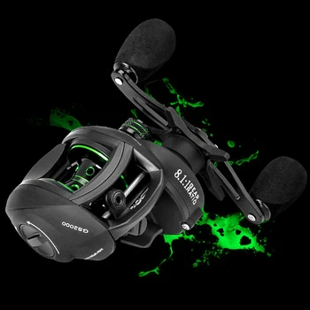 Baitcasting Reel 8.1:1 17+1BB Bass Fishing Reel 8KG Max Drag Long Shot Left / Right Hand Magnetic Brake System X686
Baitcasting Reel 8.1:1 17+1BB Bass Fishing Reel 8KG Max Drag Long Shot Left / Right Hand Magnetic Brake System X686