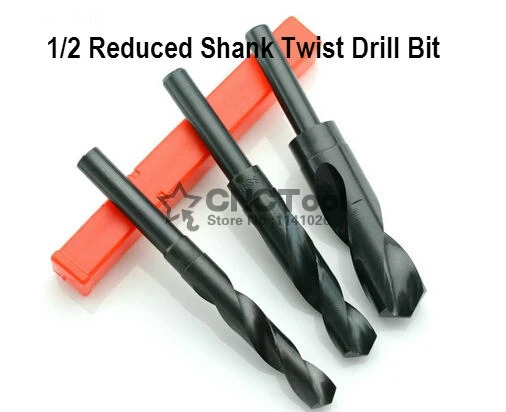 

1/2 inch Dia Reduced Shank HSS Twist Drill Bit 12mm-17.5mm Blade For Bore Machining Black High Quality (12/13/14/15/16/17mm)